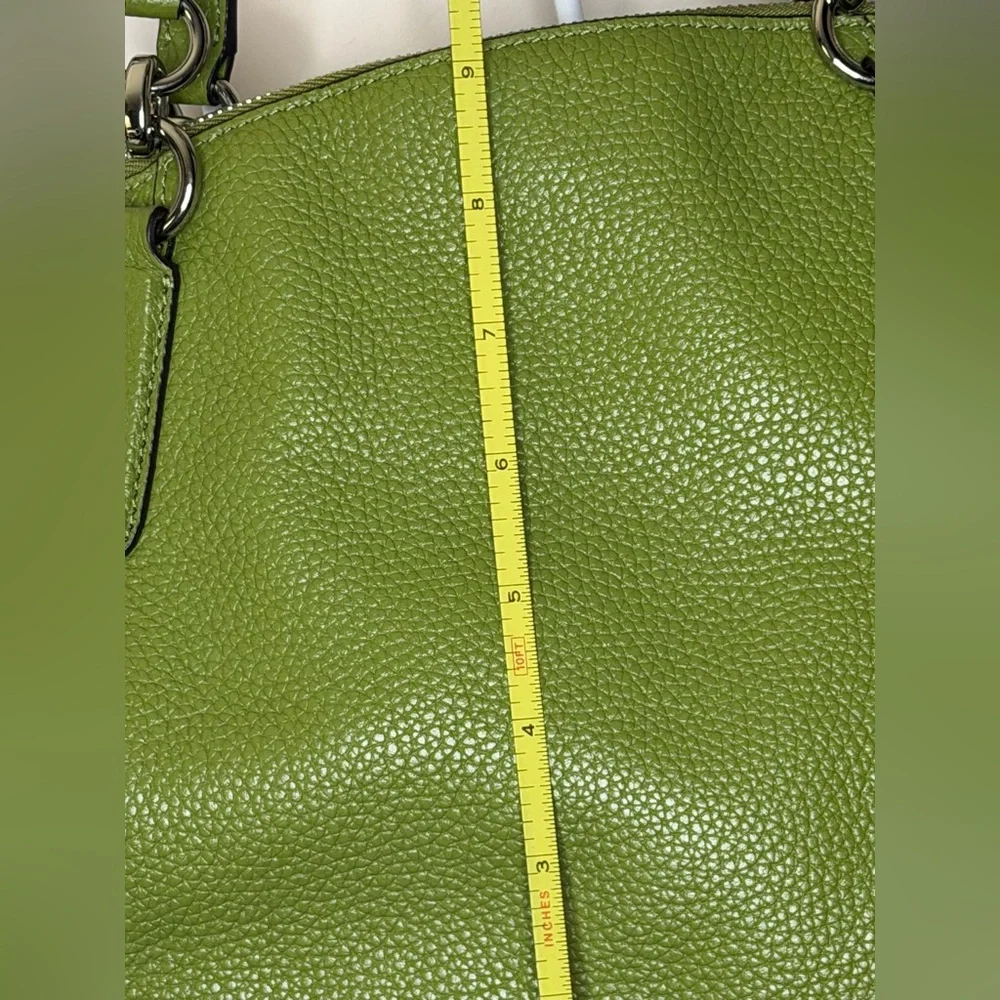 Coach Moss Green Leather Shoulder Bag - Picture 8 of 11